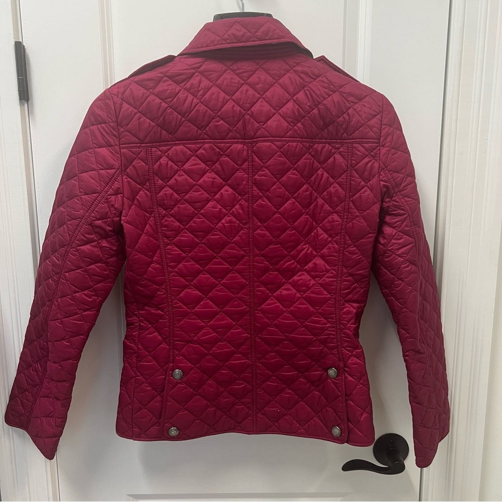 Burberry Brit Red Quilted Jacket - Picture 2 of 16